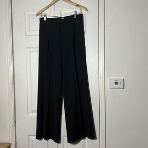 Love Moschino Wide Leg Black Trouser Pant 2/4 Small